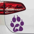 aufkleber-hundepfote-brittany-hund-violett
