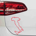 aufkleber-italien-umriss-rot