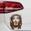 aufkleber-jesus-mit-dornenkranz-braun