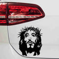 aufkleber-jesus-mit-dornenkranz-schwarz